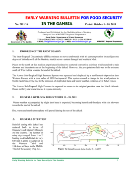 Early Warning Bulletin for Food Security in the Gambia