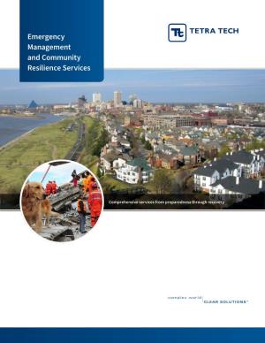 Emergency Management and Community Resilience Services