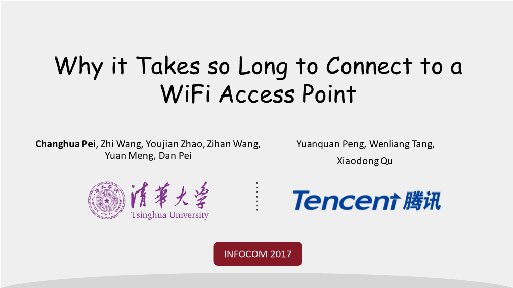 Why It Takes So Long to Connect to a Wifi Access Point