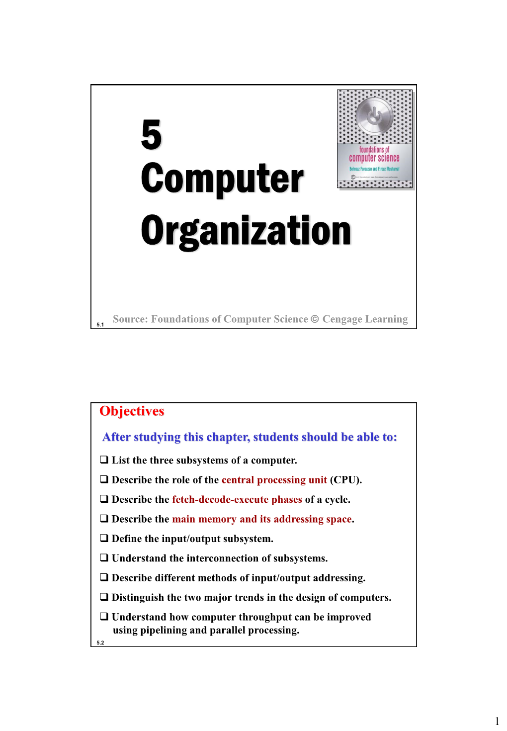 5 Computer Organization