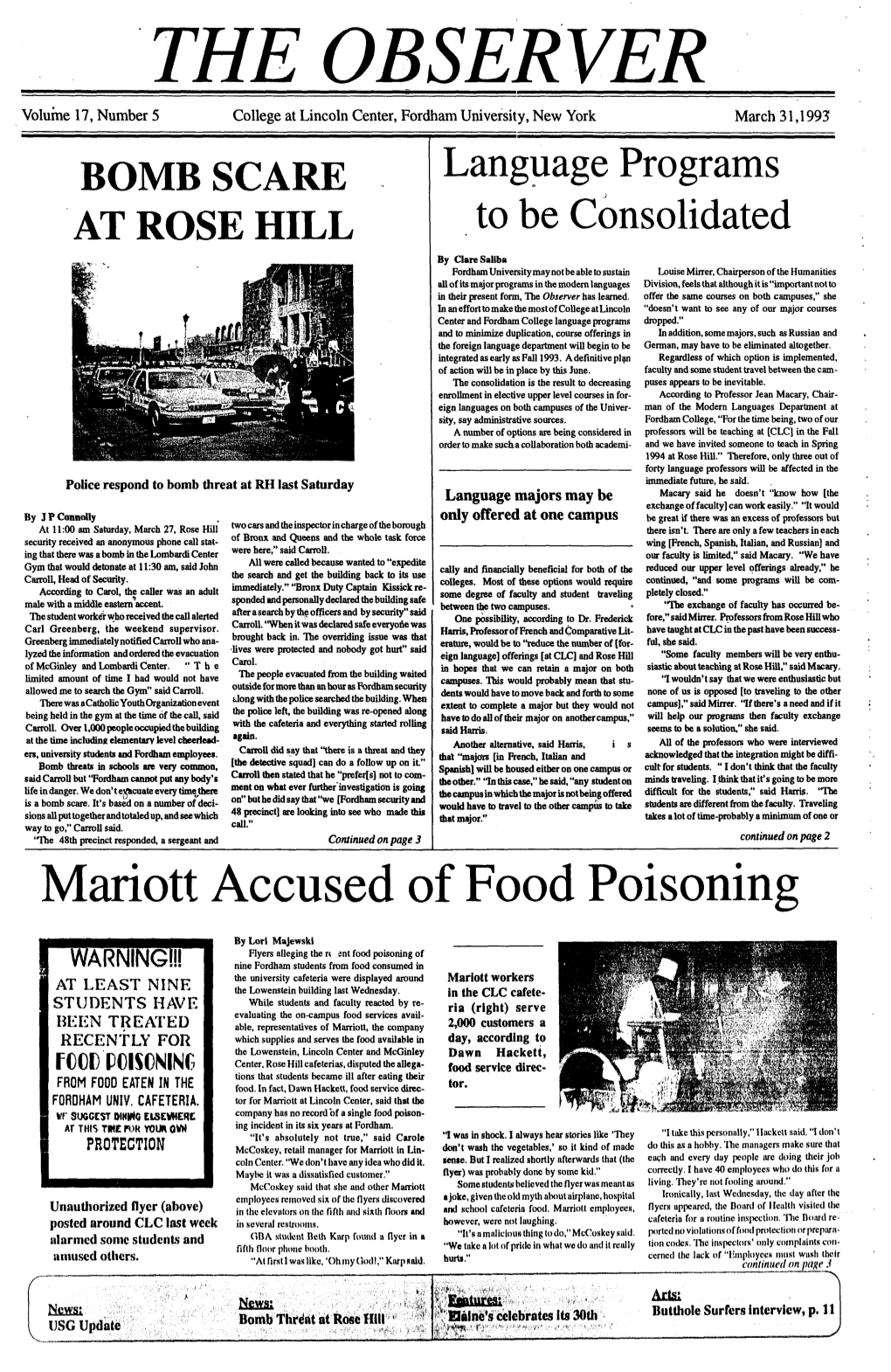 Mariott Accused of Food Poisoning