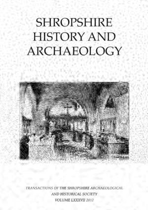 Transactions of the Shropshire Archaeological and Historical Society
