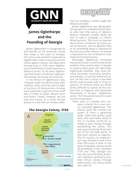 James Oglethorpe and the Founding of Georgia