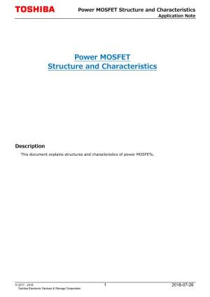 Power MOSFET Structure and Characteristics Application Note