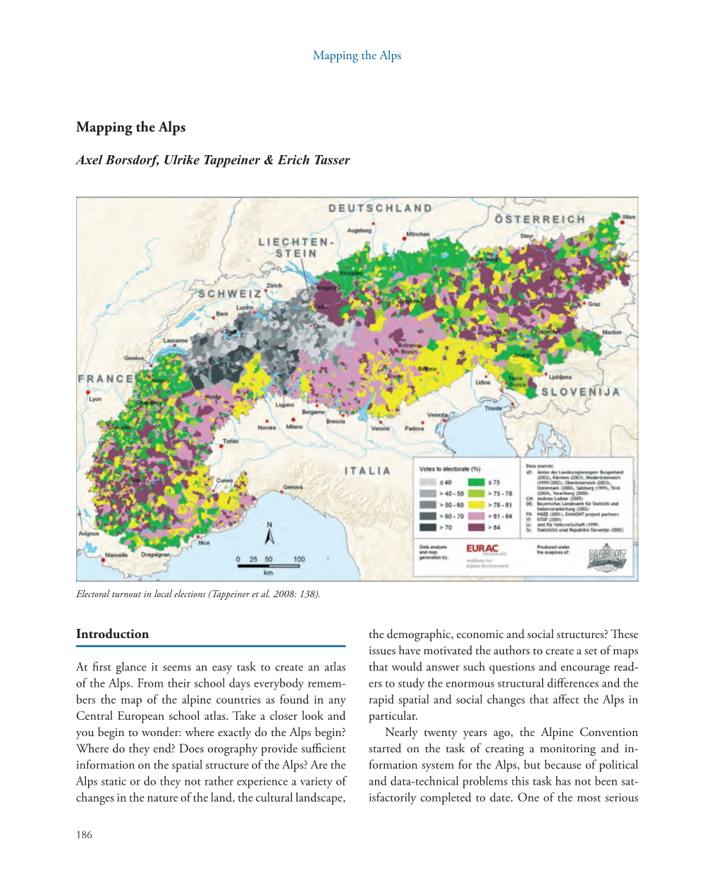 Mapping the Alps