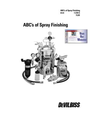 ABC's of Spray Finishing