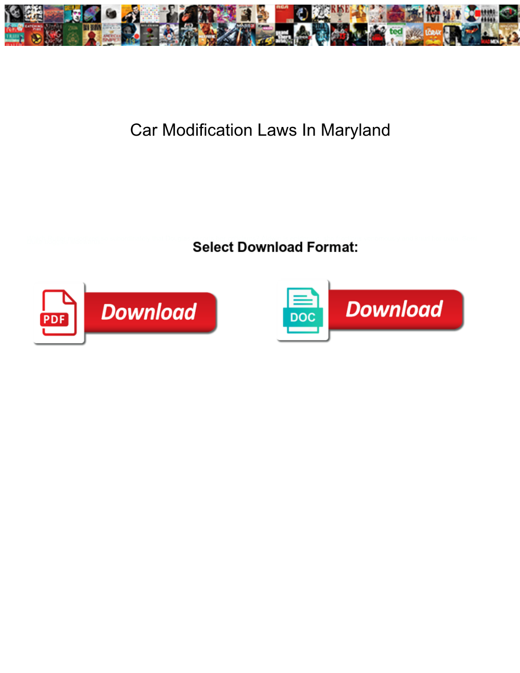 Car Modification Laws in Maryland