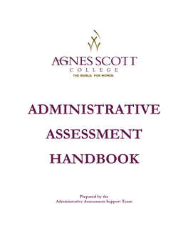 Administrative Assessment Handbook