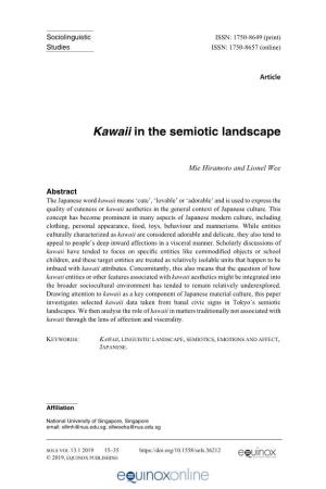 Kawaii in the Semiotic Landscape