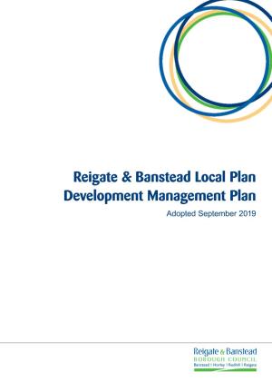 Reigate & Banstead Local Plan Development Management Plan