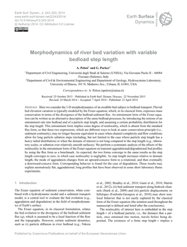 Morphodynamics of River Bed Variation with Variable Bedload Step Length