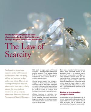 The Law of Scarcity