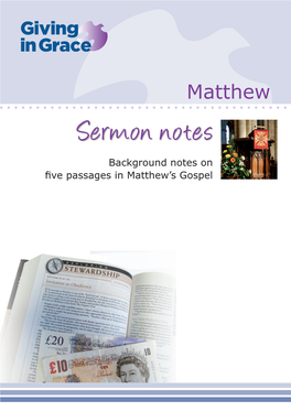 Matthew Preaching Notes