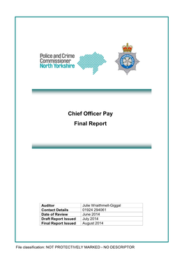 Chief Officer Pay Final Report