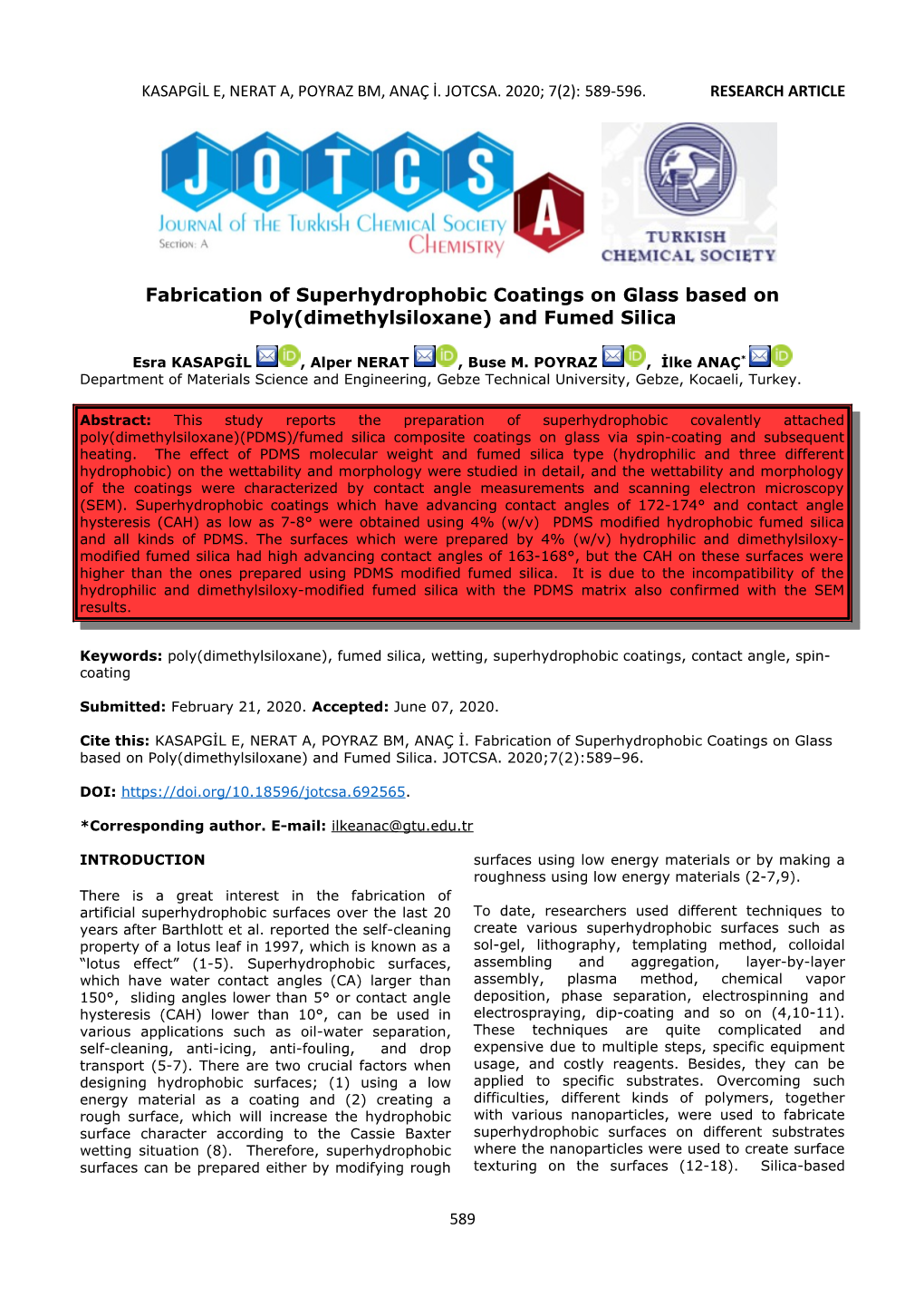 Fabrication of Superhydrophobic Coatings on Glass Based on Poly(Dimethylsiloxane) and Fumed Silica