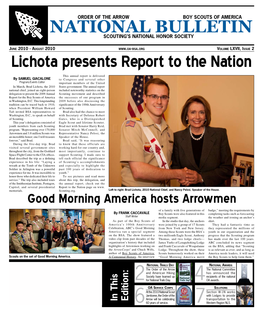 Lichota Presents Report to the Nation