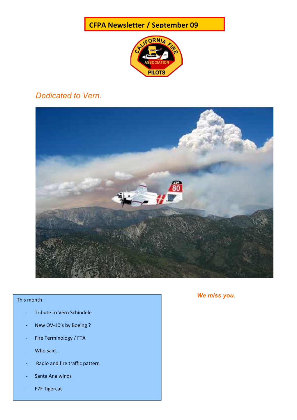 Cfpa Newsletter 09.2009