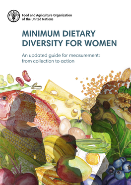Minimum Dietary Diversity for Women