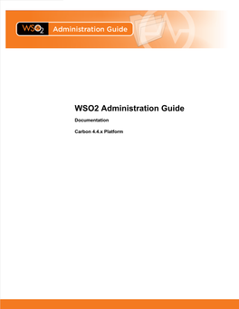 WSO2 Administration Guide