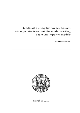 Lindblad Driving for Nonequilibrium Steady-State Transport for Noninteracting Quantum Impurity Models