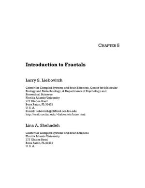 Chapter 5. Introduction to Fractals