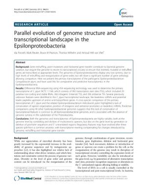 Downloaded from the NCBI Genomes Gene-Specific Primers (Additional File 22: Table S13) and Porcelli Et Al