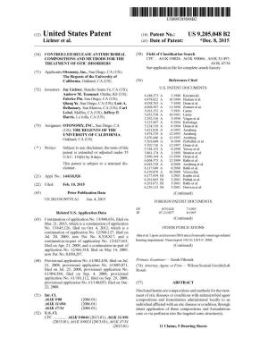(12) United States Patent (10) Patent No.: US 9.205,048 B2 Lichter Et Al