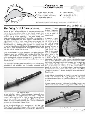 September 2010 the Estley Schick Swords Ibdennis Chrome Plated Scabbard