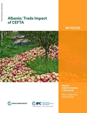ALBANIA: TRADE IMPACT of CEFTA | I II | SUPPORTING ENTREPRENEURS at the LOCAL LEVEL: the EFFECT of ACCELERATORS and MENTORS on EARLY-STAGE FIRMS Abstract