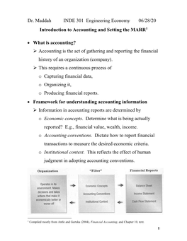 Financial Statements: Balance Sheet