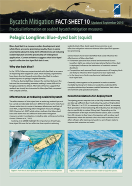 Pelagic Longline Blue-Dyed Bait