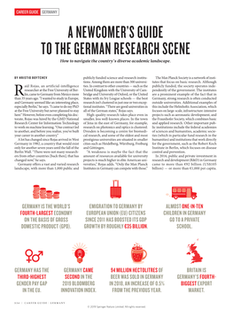 A Newcomer's Guide to the German Research Scene