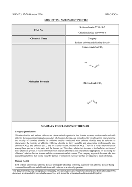 Sids Initial Assessment Profile