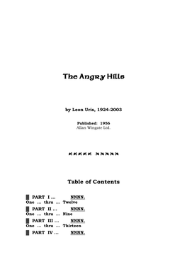 The Angry Hills