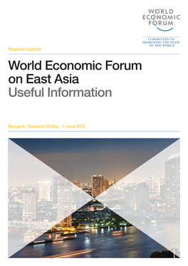 World Economic Forum on East Asia Useful Information