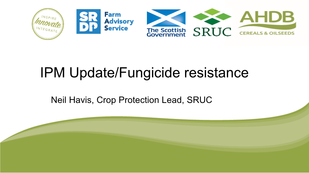 IPM Update/Fungicide Resistance