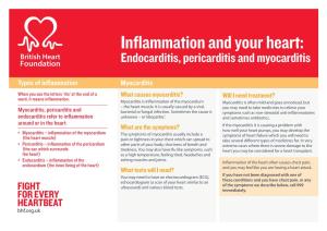 Inflammation and Your Heart: Endocarditis, Pericarditis and Myocarditis