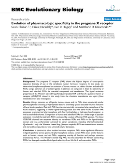 BMC Evolutionary Biology Biomed Central