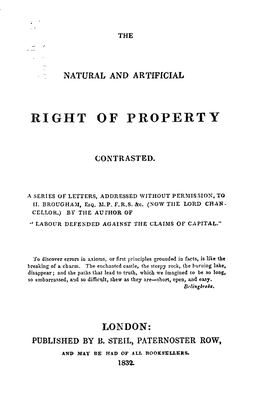Right of Property