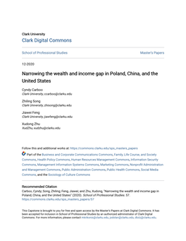 Narrowing the Wealth and Income Gap in Poland, China, and the United States