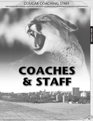 Leon Burtnett’S (WSU Secondary Coach, 1971) Staff, Coaching Outside Linebackers (1983-85) and Tight Ends and Tackles (1986)