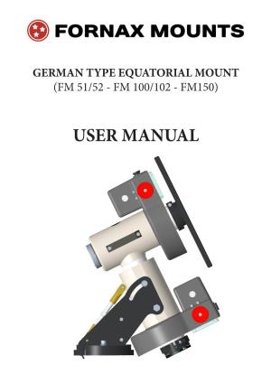 User Manual Nomenclature