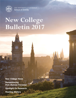 New College Bulletin 2017