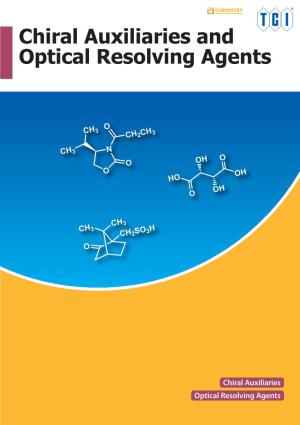 Chiral Auxiliaries and Optical Resolving Agents
