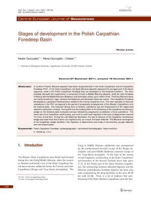 Stages of Development in the Polish Carpathian Foredeep Basin