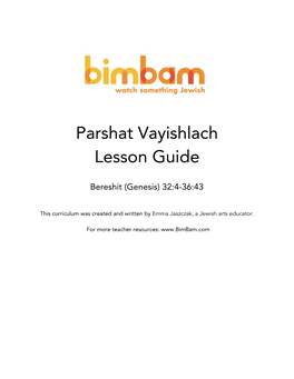 Parshat Vayishlach Lesson Guide