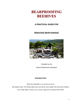 Bearproofing Beehives