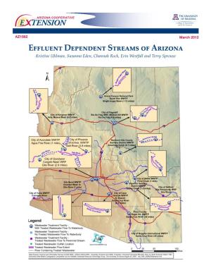 Effluent Dependent Streams of Arizona