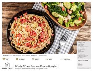 Whole Wheat Lemon-Cream Spaghetti