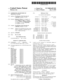 TOMMANNUUTTILIMINATIONUS009862693B2 (12 ) United States Patent ( 10 ) Patent No